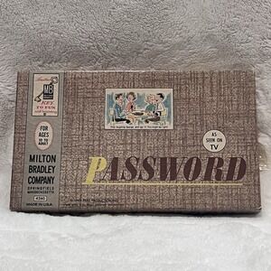 Vintage 1962 Password 12th Edition Board Game 4260 Milton Bradley Complete New